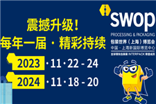 突破性升級！swop包裝世界（上海）博覽會，2024年起與您年年有約！
