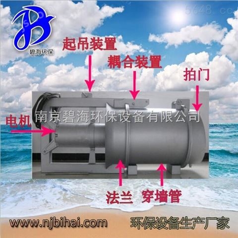 潜水污泥回流泵离心泵混合液回流泵QJB-W1.5带不锈钢系统