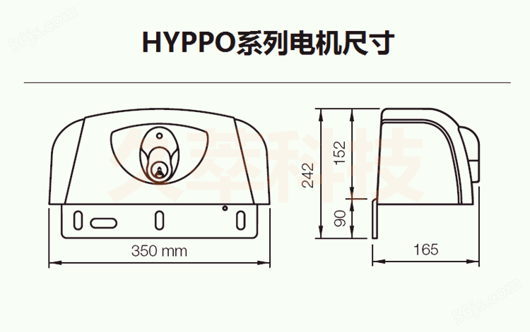 意大利耐氏Nice曲臂式开门机HYPPO7000电机尺寸