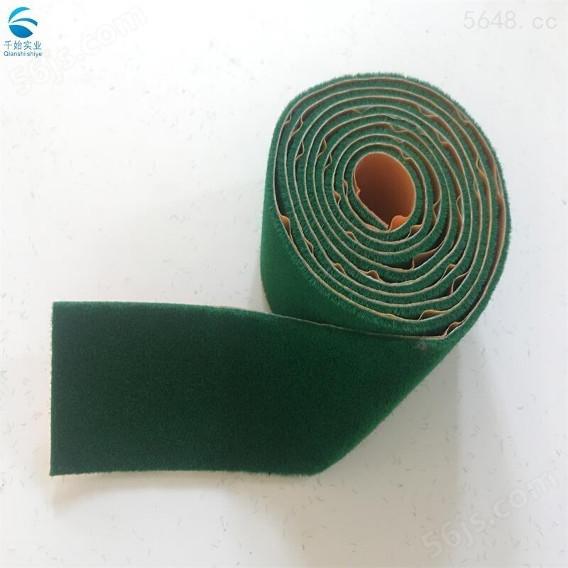 上海绿色绒布包辊带 绿绒糙面带 黑绒包辊皮