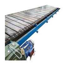 鏈板式食品輸送機 板鏈輸送線多少錢 得鴻正規廢鋼鏈板輸送機制